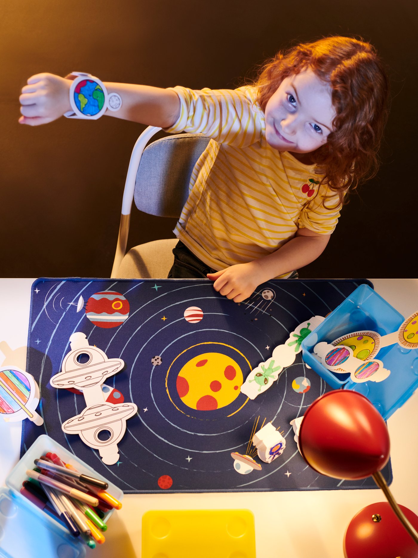 A space AFTONSPARV 15-piece cardboard template set