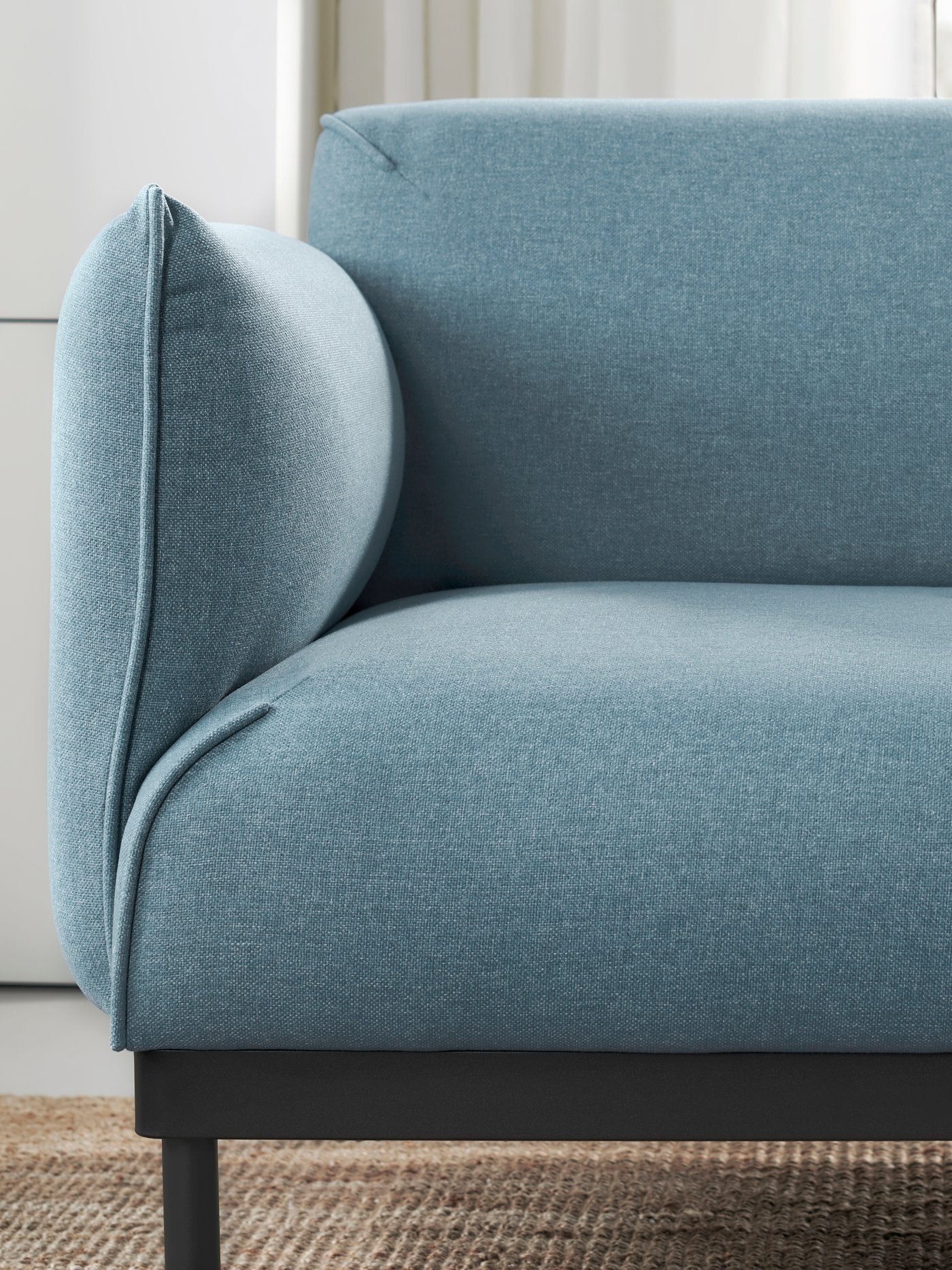 A Gunnared light blue ÄPPLARYD 2-seater sofa
