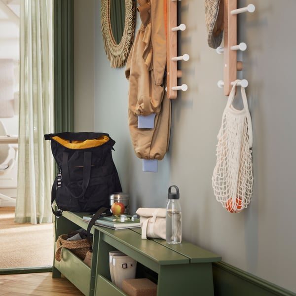 A PLOGA vertical hook rack