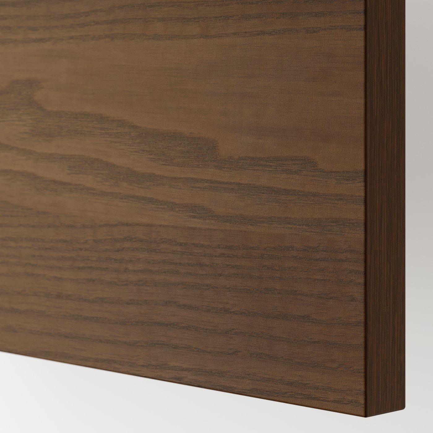 A dark brown ash veneer STENSTA drawer front