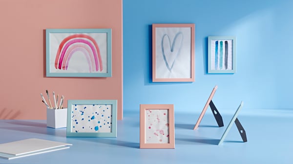 FISKBO series – Picture frames with a variety of sizes and colors to suit your dream gallery wall.