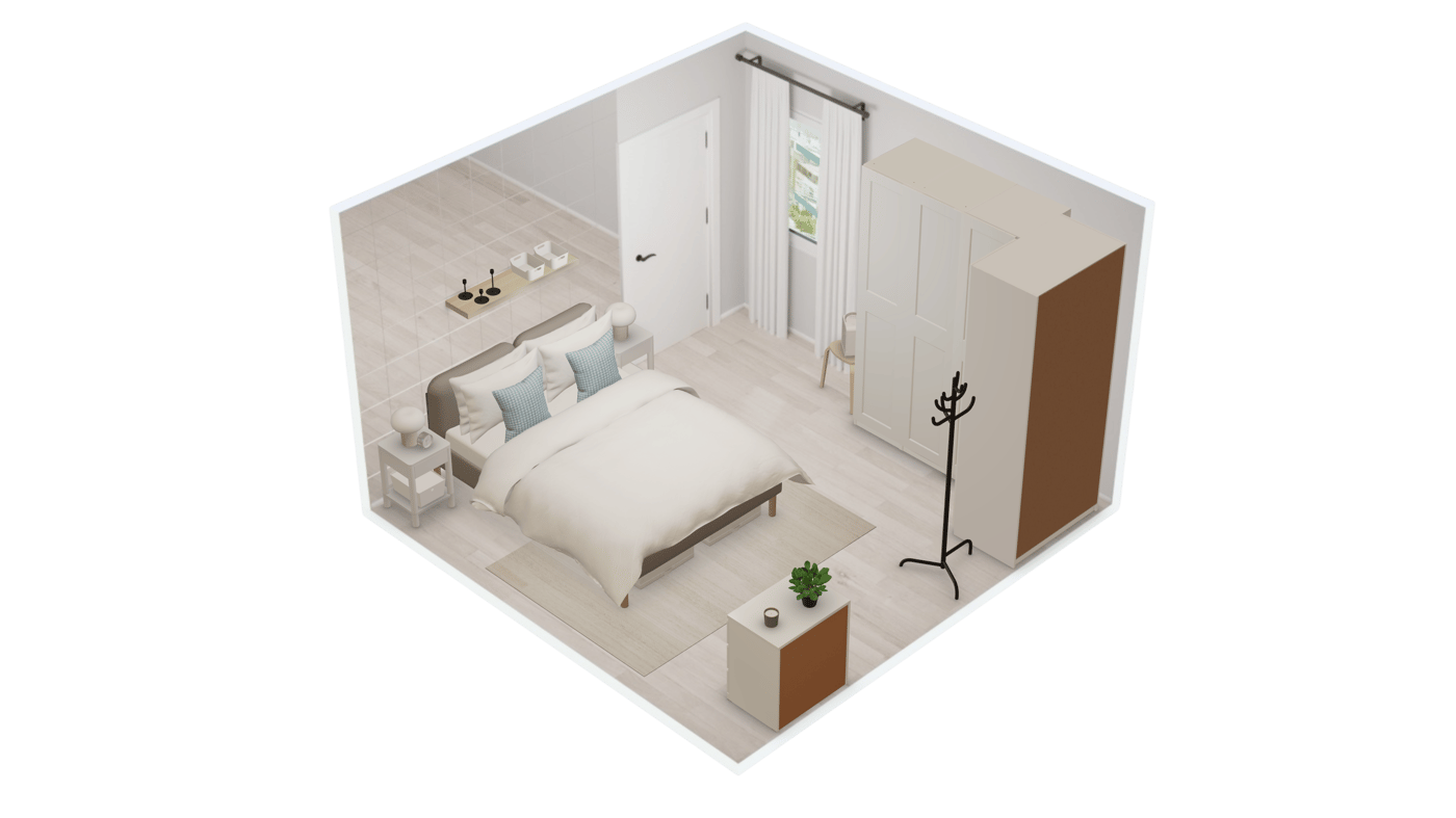 IKEA Kreativ/クリアティーヴで部屋をデザインしている様子