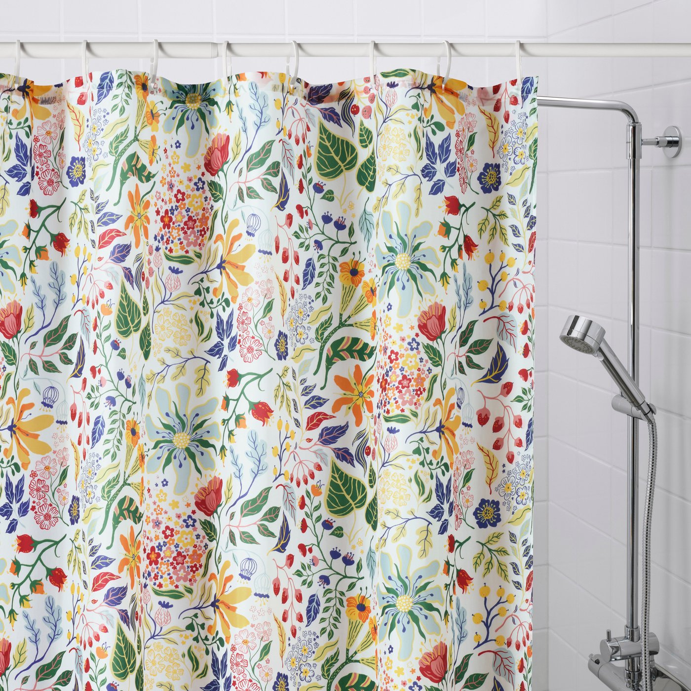 A multicolour STRANDLUMMER shower curtain