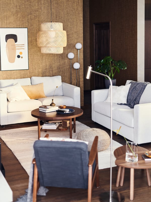 A room featuring two VIMLE sofas.