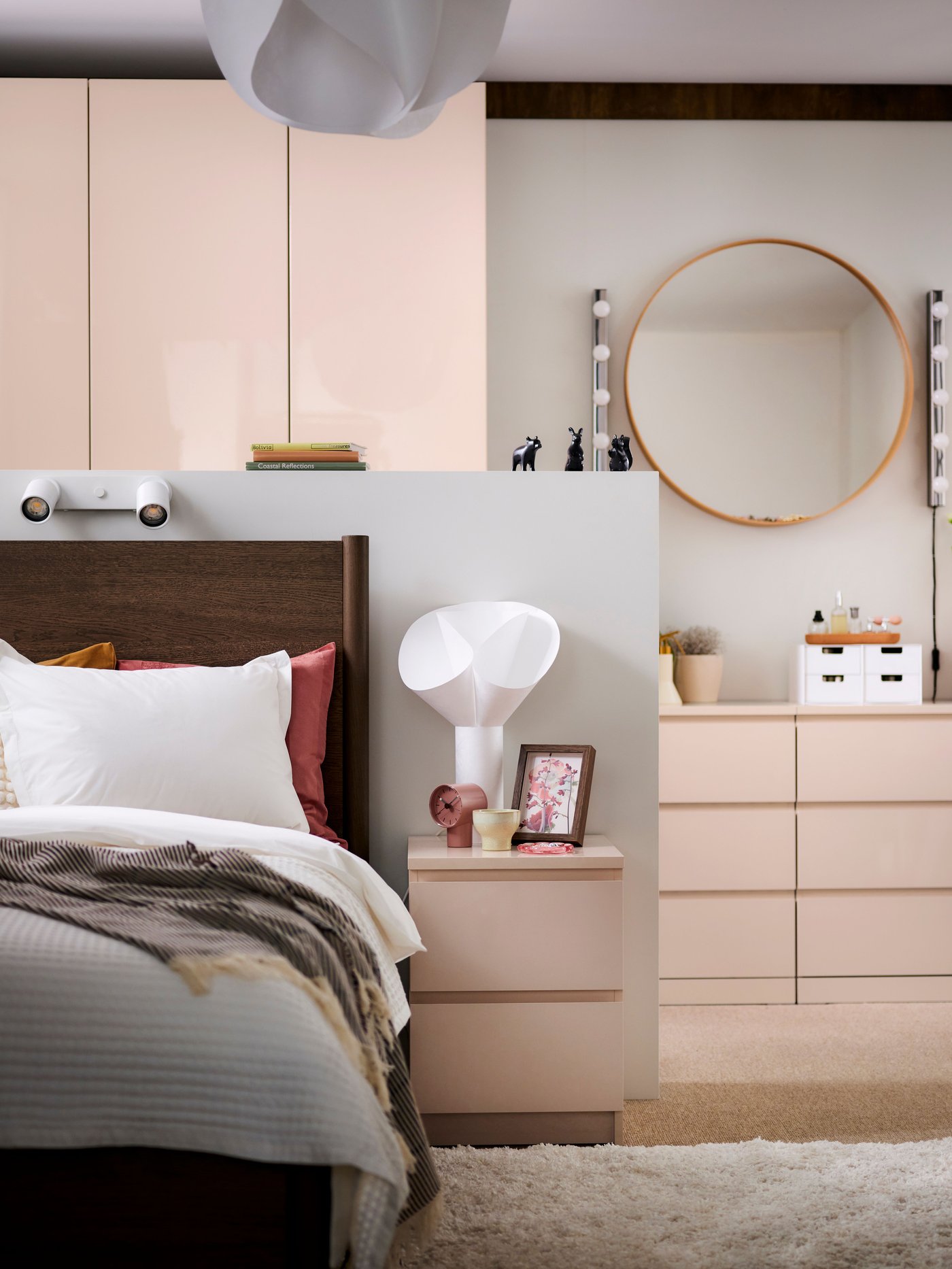 A high-gloss light orange FARDAL door in the NA