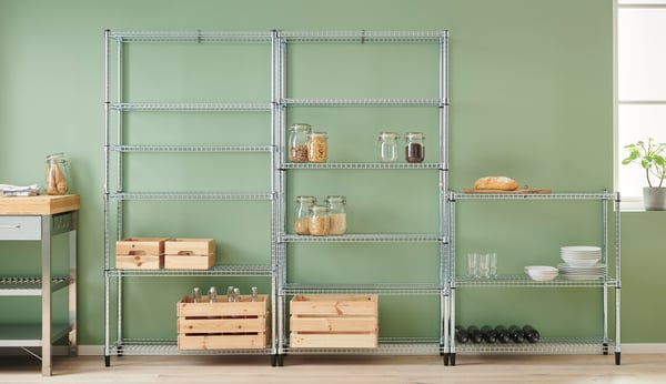 OMAR system – Favorite in pantries, laundry rooms, garages, hallways and more.