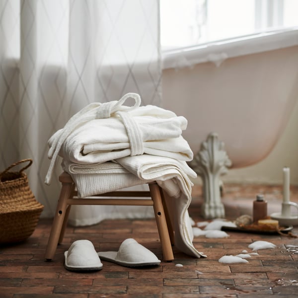 ROCKÅN bath robe L/XL white