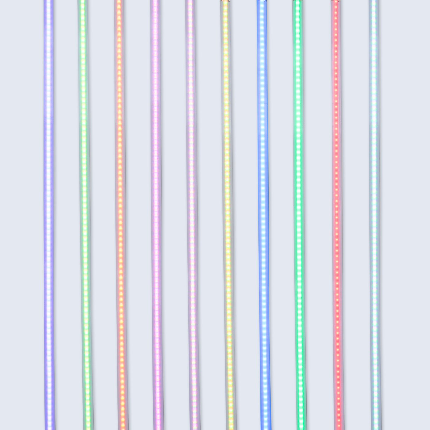 An adjustable colour KABBLEKA LED lighting strip with USB