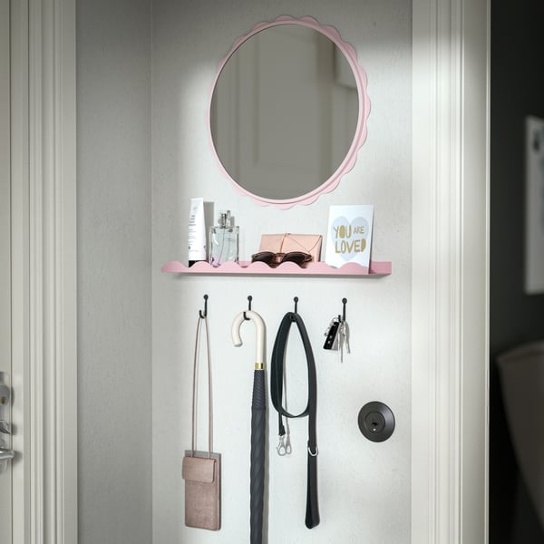 mirror on a wall 