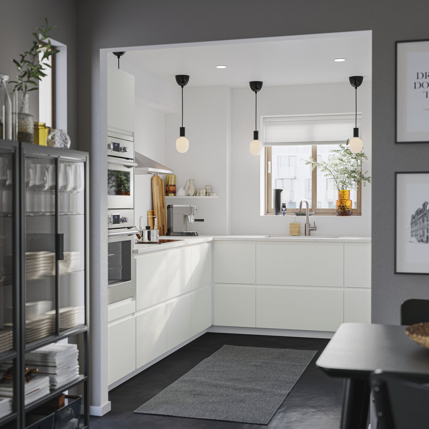 An IKEA 300 black MATMÄSSIG induction hob in the kitchen