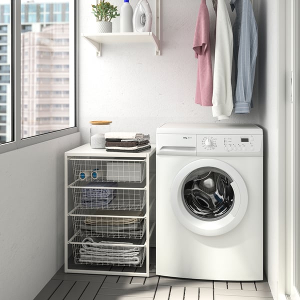 A white JONAXEL storage combination