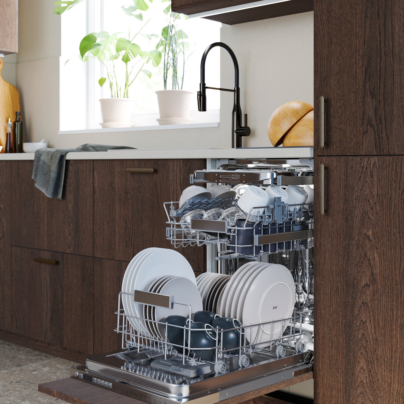 En integrerad diskmaskin från IKEA 700 FINPUTSAD