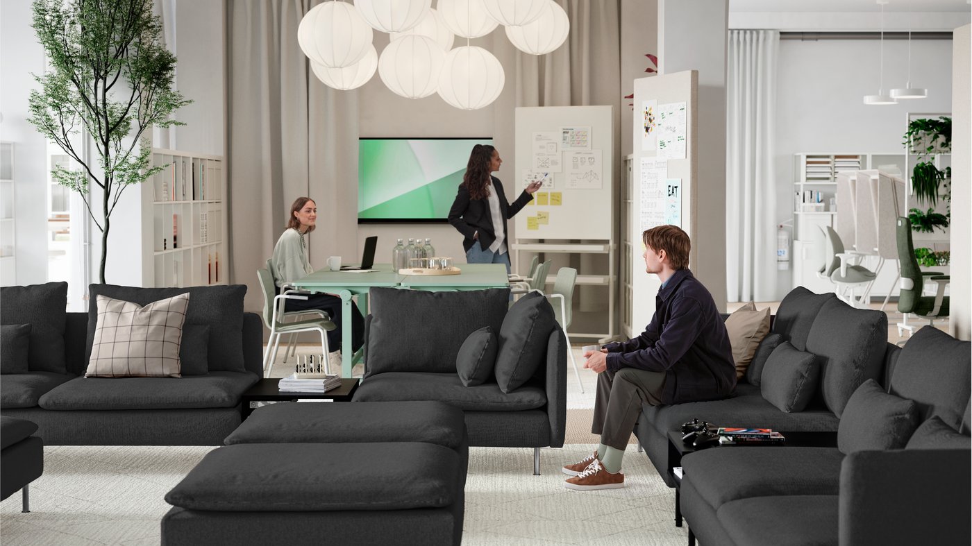 A wireless dimmable white spectrum/white NYMÅNE LED pendant lamp
