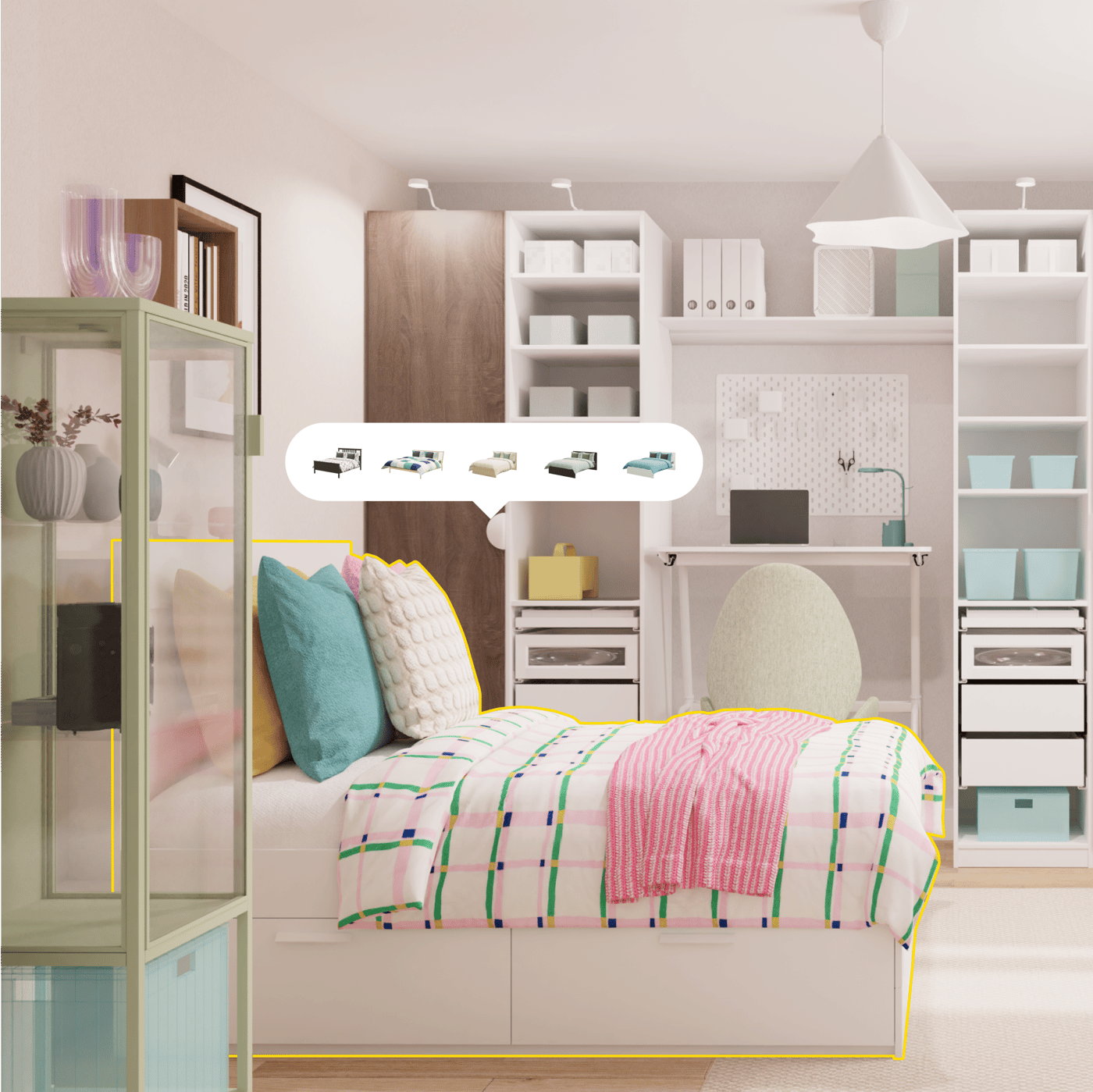 A 3D online planner with bedroom focus plan