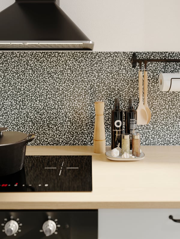 A black MATTRADITION wall mounted extractor hood