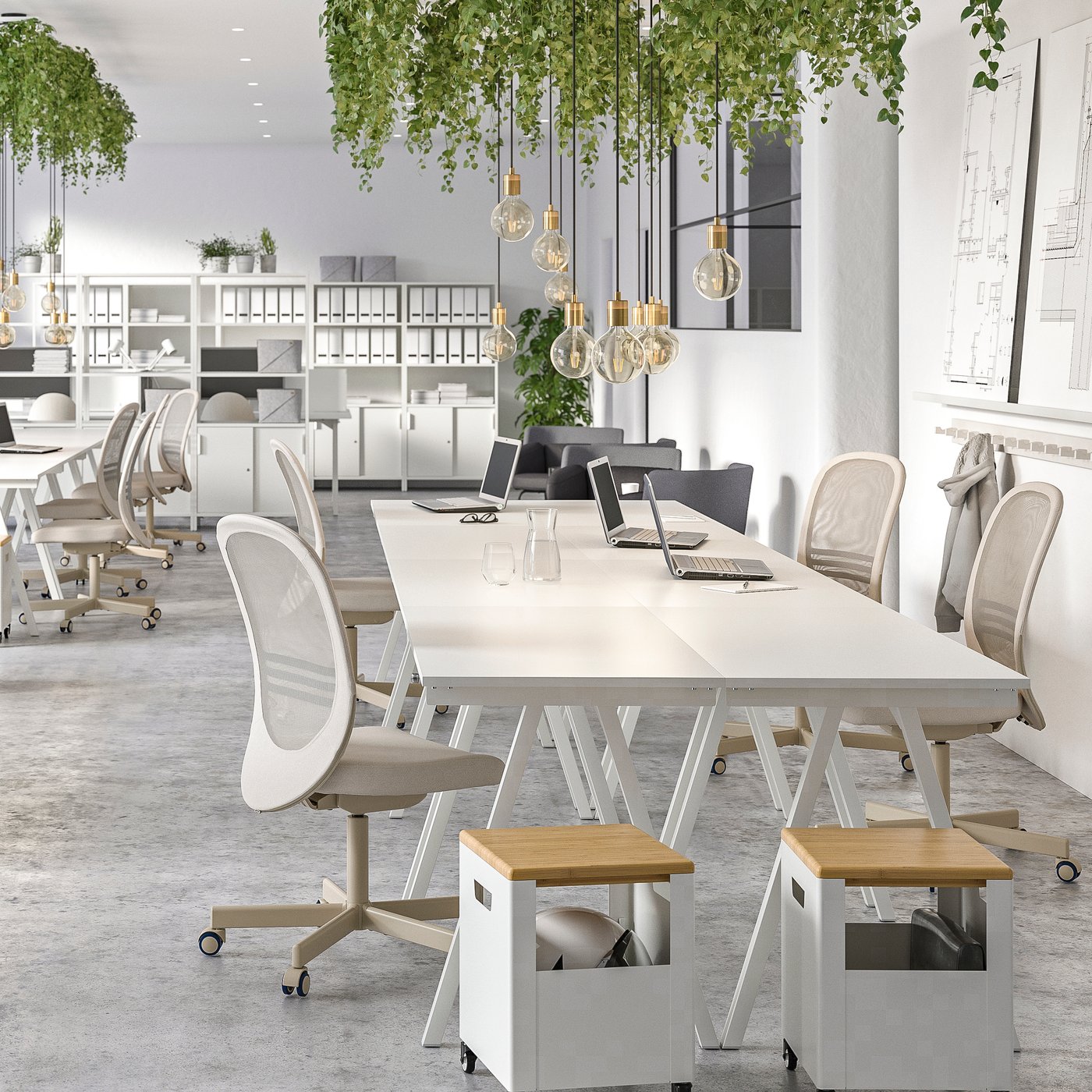 A Gunnared beige HATTEFJÄLL office chair