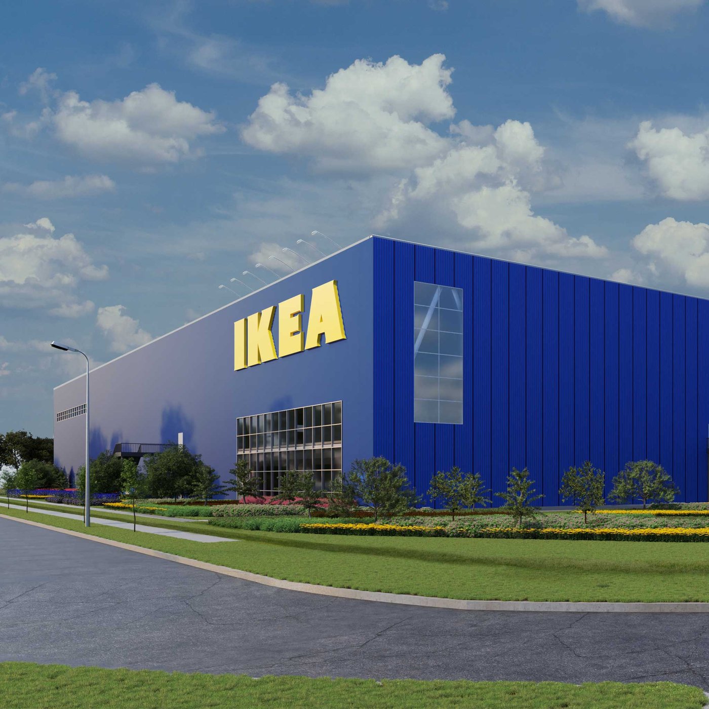 Rendering of new IKEA Richmond store