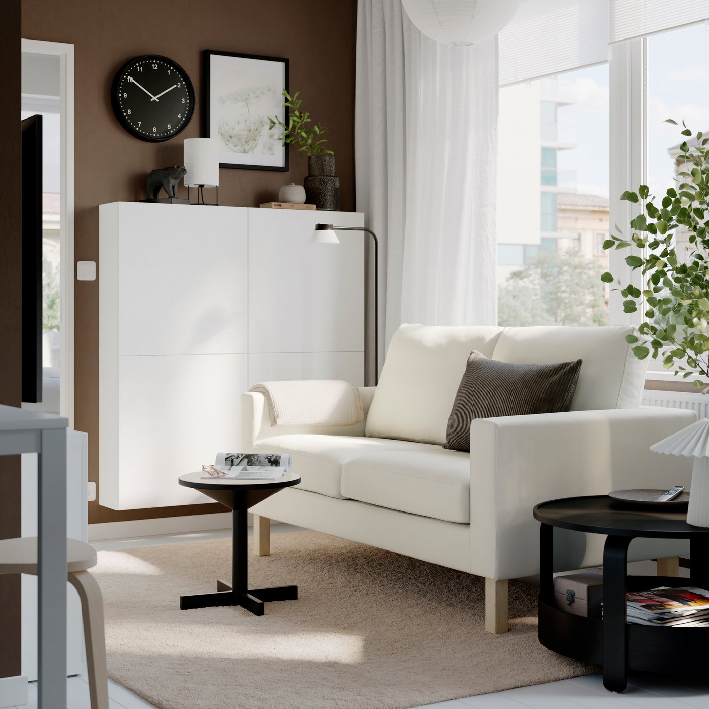 A white SALTSJÖBADEN sofa