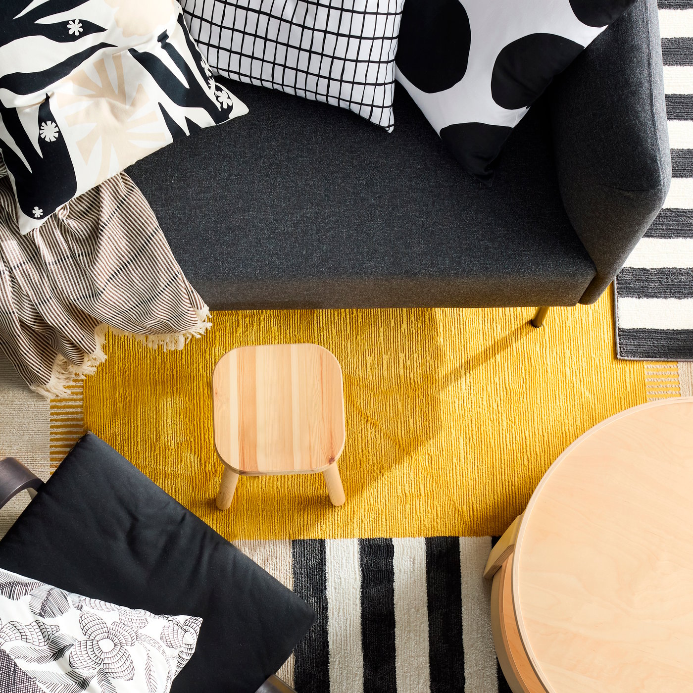 A multicolour ELSYSTEM rug, low pile