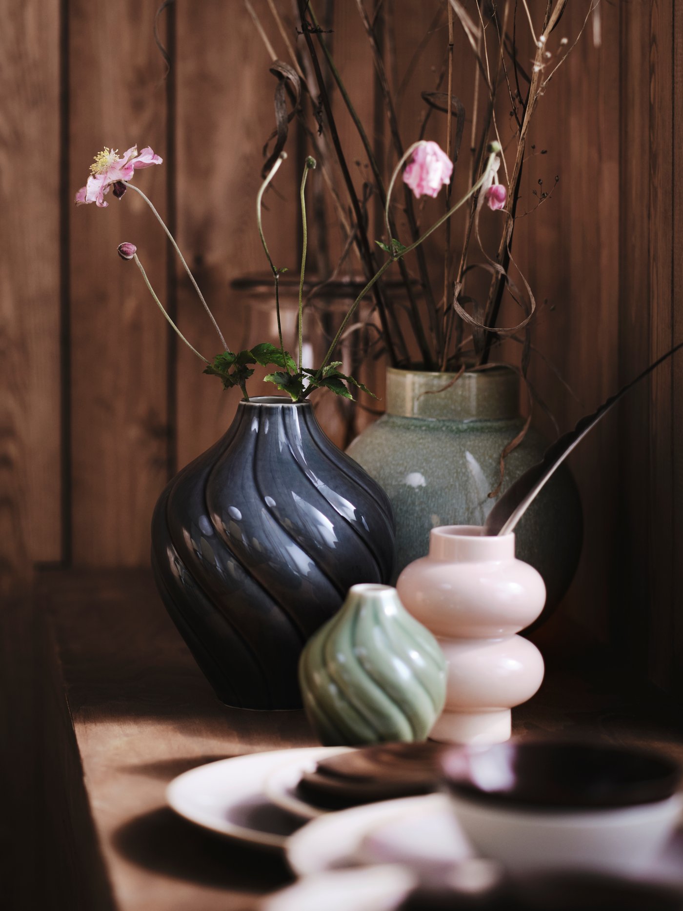 A light green GLANSGRAN vase in the NA