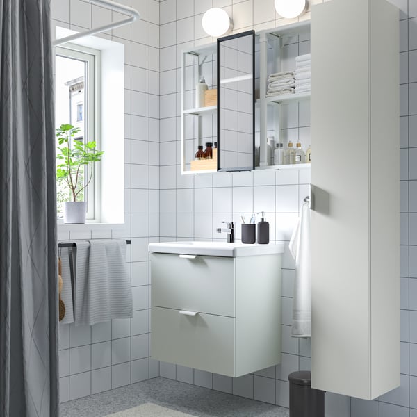 A white ENHET bathroom