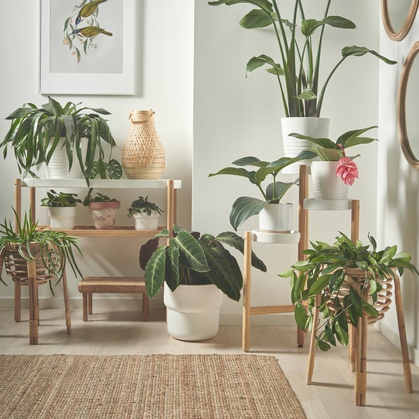 An in/outdoor white FÖRENLIG plant pot