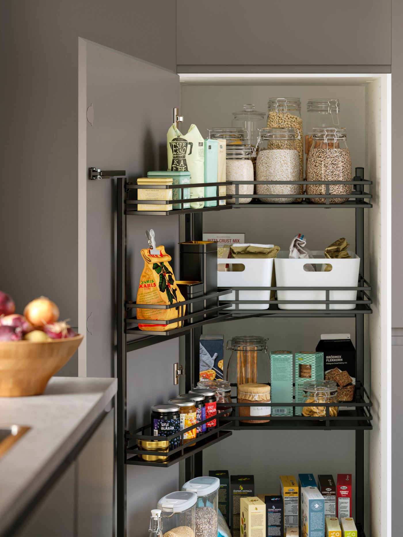 An UTRUSTA pull-out larder