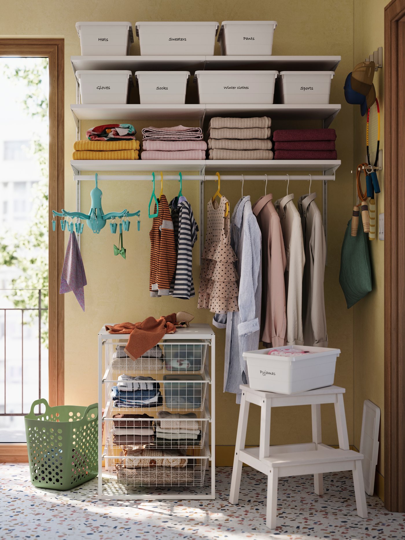 Armoire-penderie BOAXEL blanche