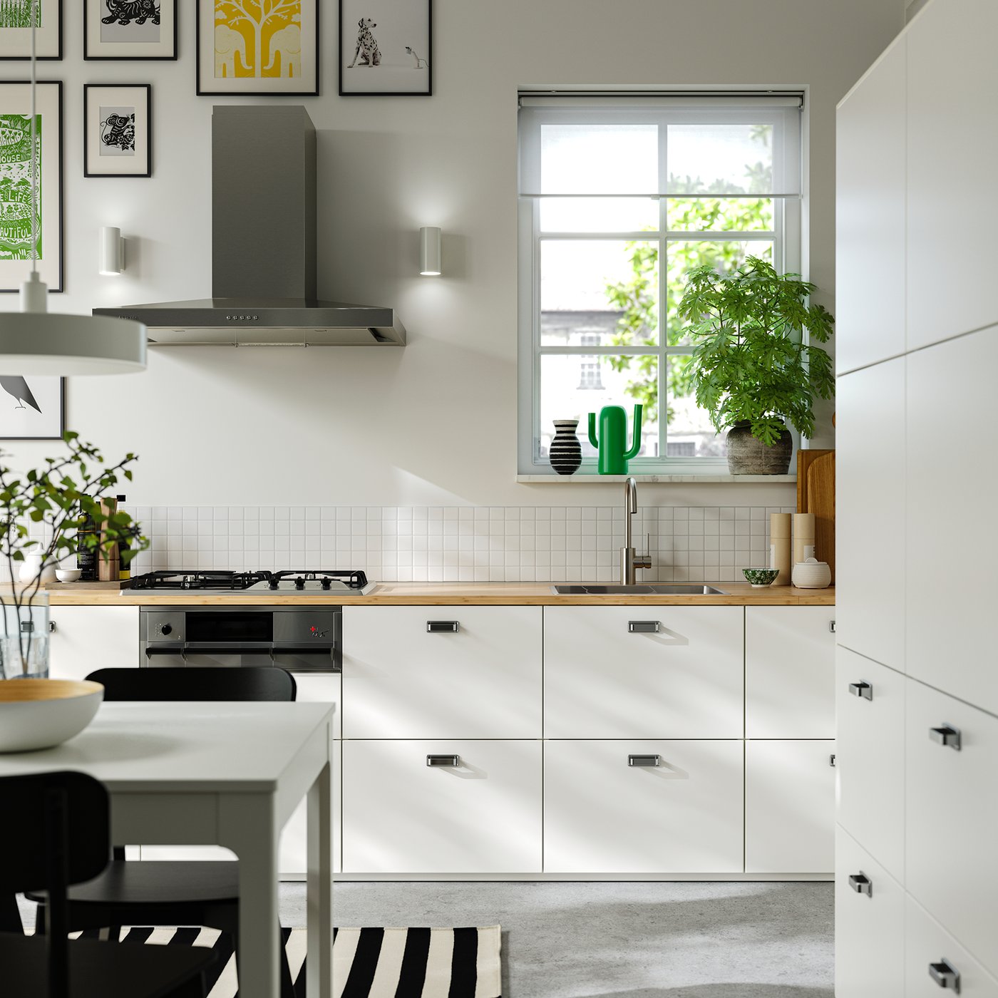 A stainless steel VRESJÖN inset sink, 1 bowl in the kitchen