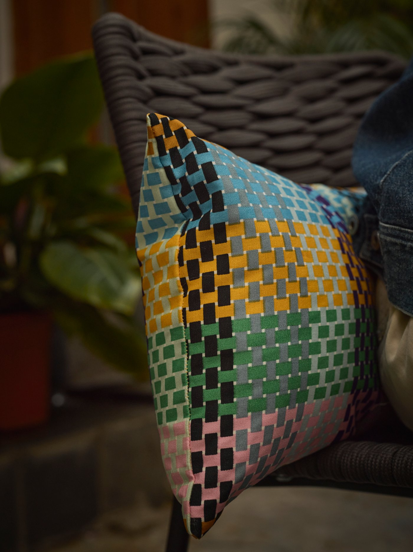IKEA colorful cushion