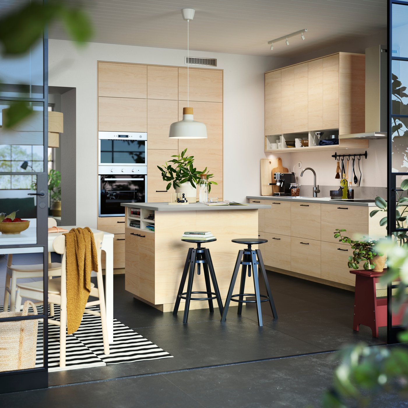 A birch SÖDÅKRA pendant lamp