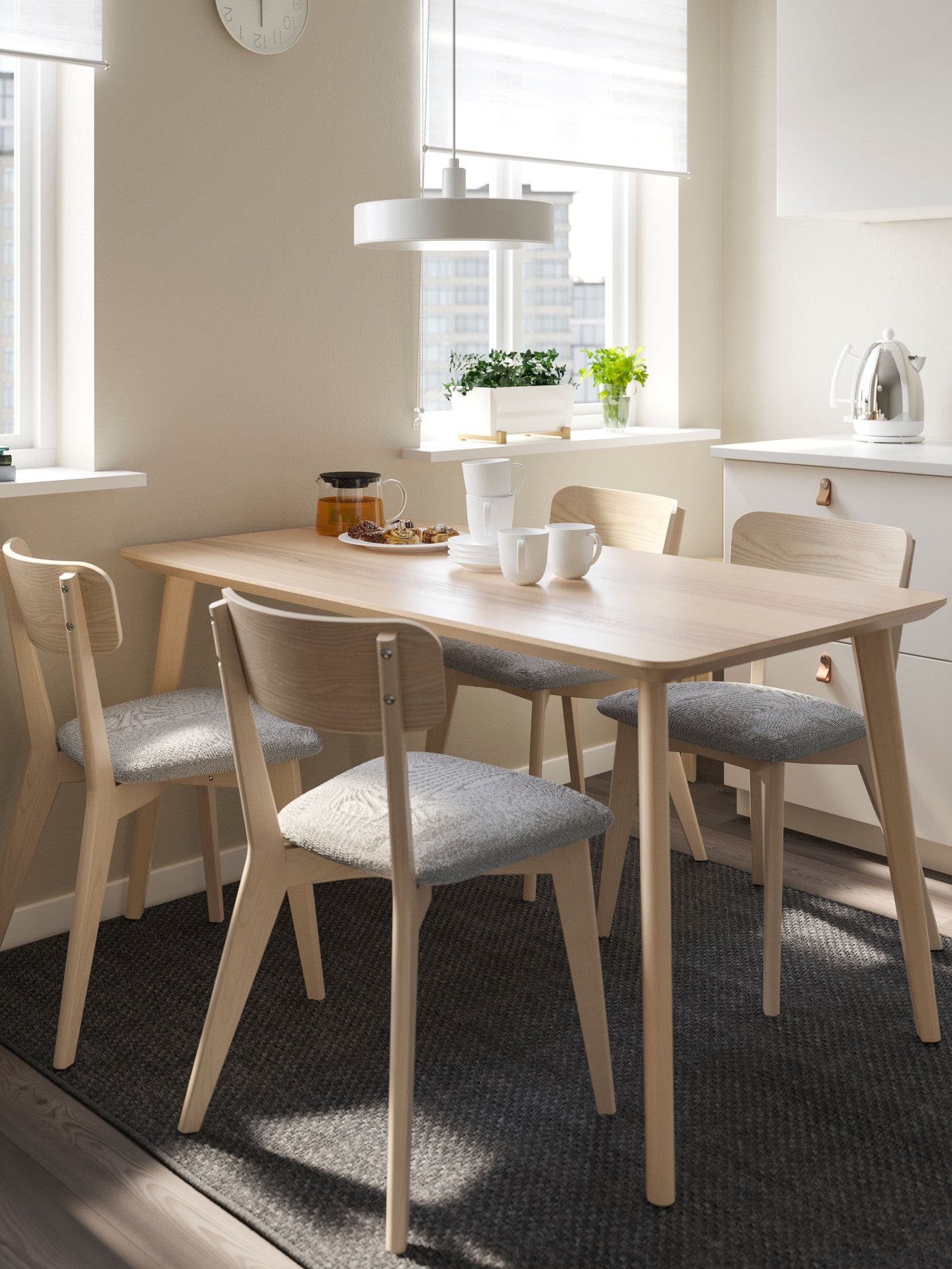 A wireless dimmable white spectrum/white NYMÅNE LED pendant lamp