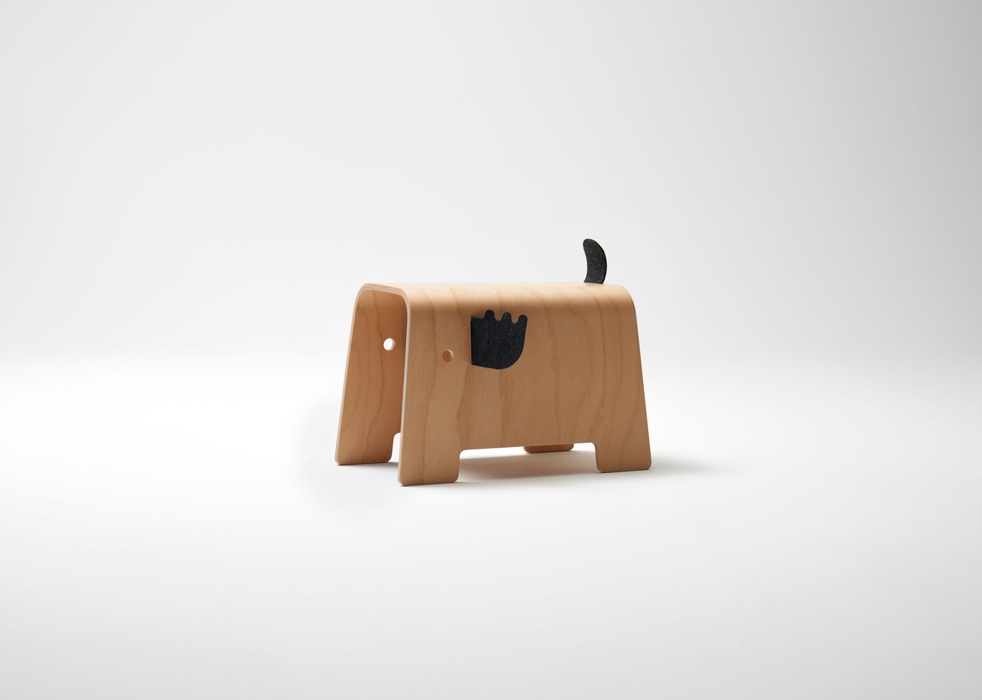 A moose shaped GREJSIMOJS children's stool