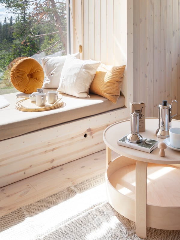 Her kan man nyde en kop kaffe eller te - sammen, eller til lidt alenetid.