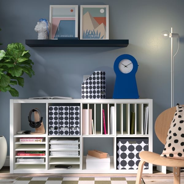 A blue IKEA PS 1995 clock