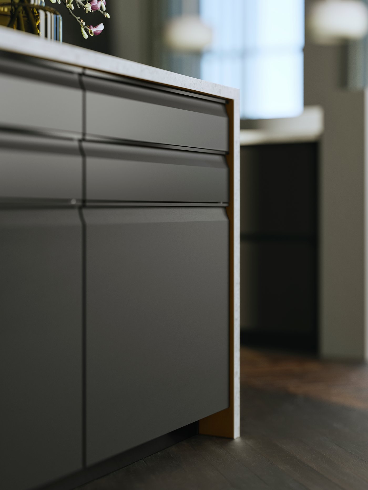 A matt anthracite UPPLÖV door