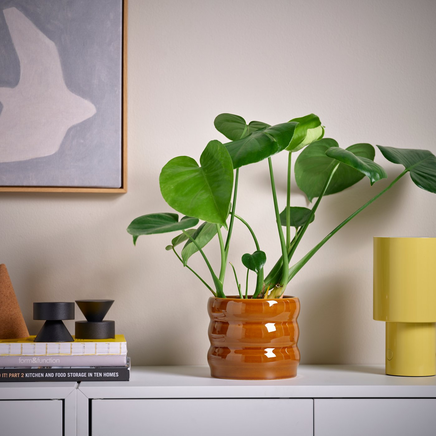 A black STOCKHOLM 2025 candlestick/tealight holder in the NA