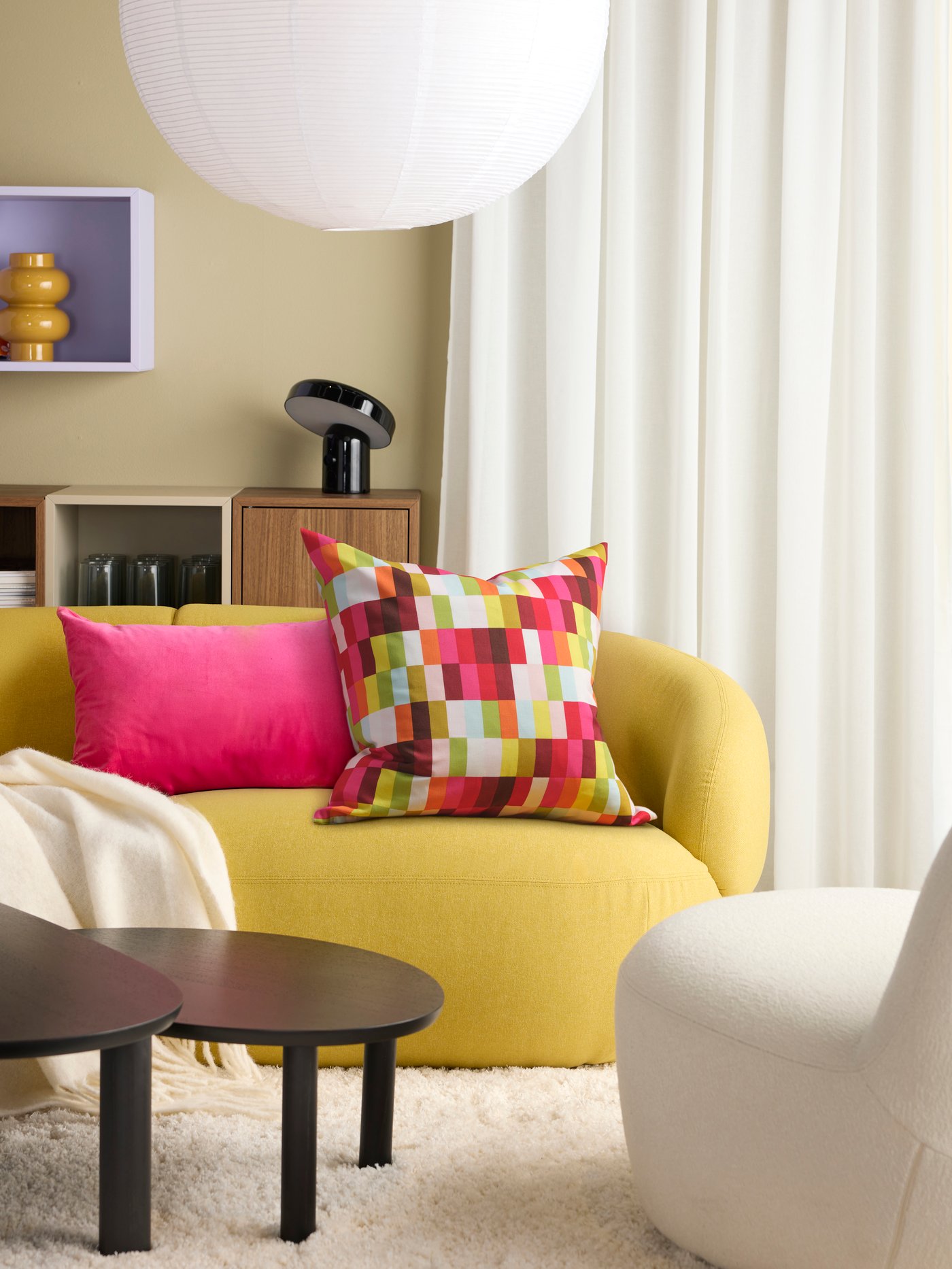A multicolour LÖVNATURSKOG cushion cover