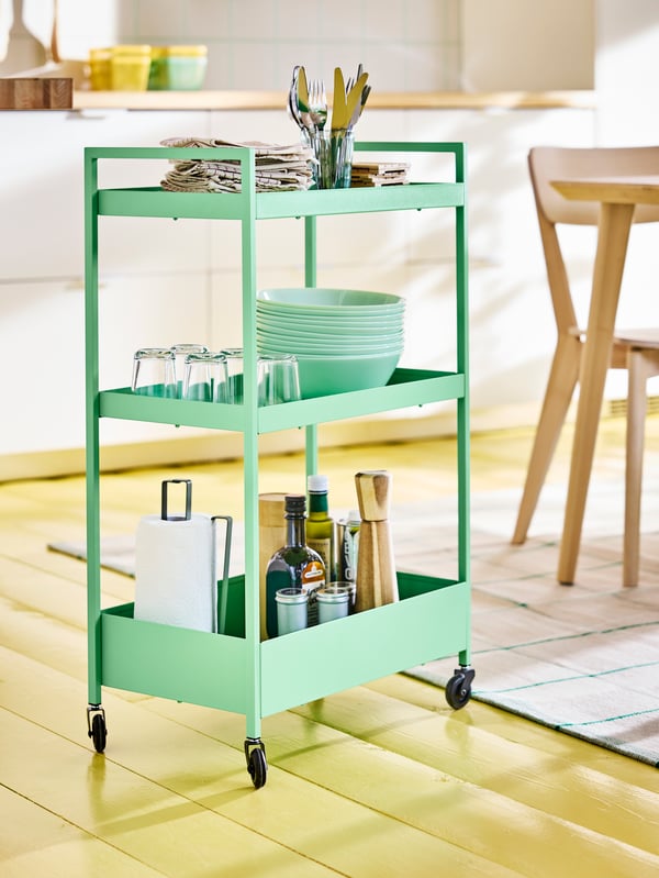 A plywood effect/laminate EKBACKEN worktop