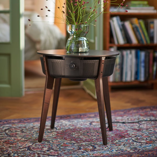 STARKVIND air purifier on a rug in the living room