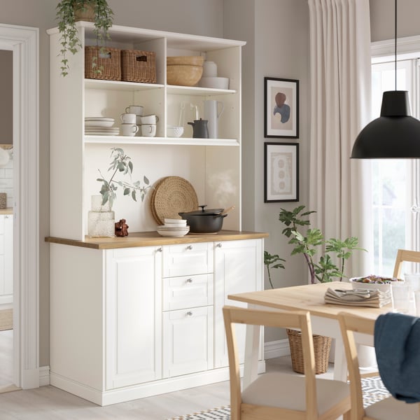 An off-white ÖNNERUP kitchenette.