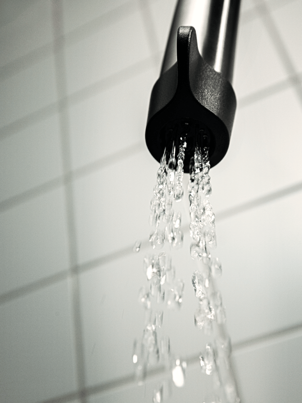 An ÅBÄCKEN mist nozzle for mixer tap