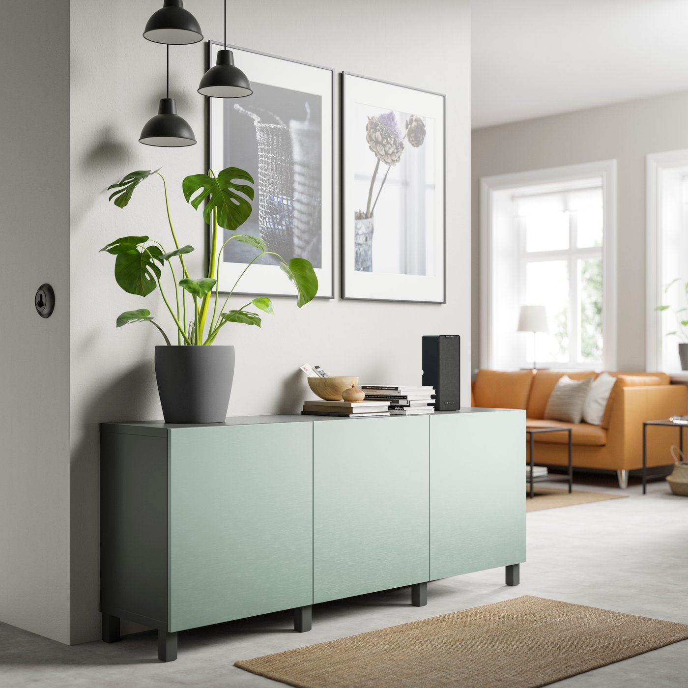 IKEA BESTÅ/HJORTVIKEN storage combinations with doors