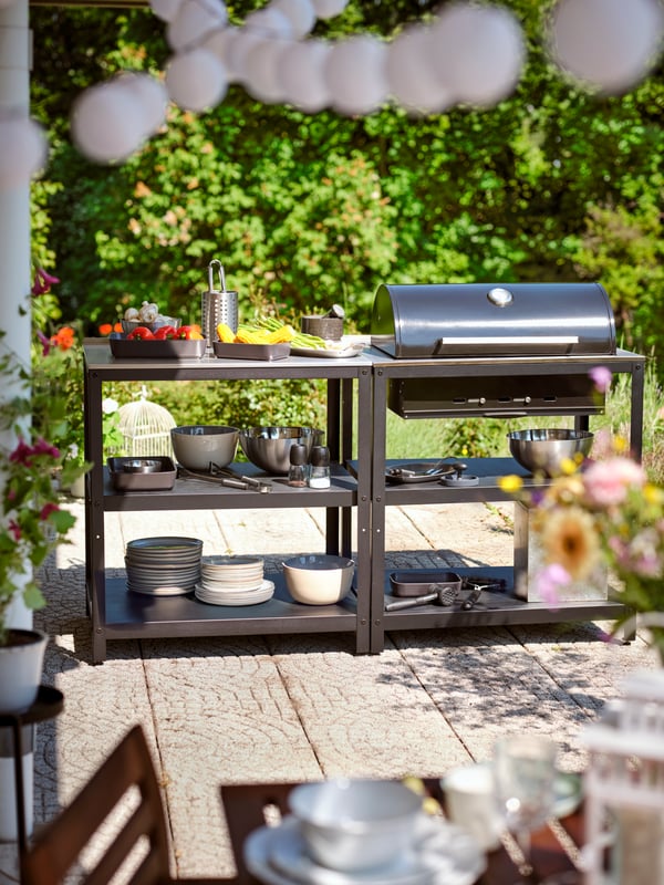 Outdoor Kücke und Kohlegrill aus unserer GRILLSKÄR Serie.