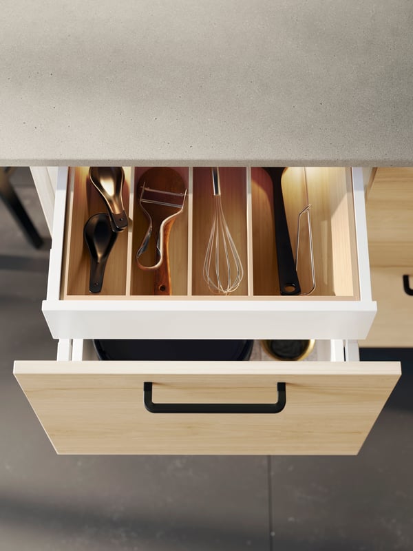 A light ash effect ASKERSUND drawer front