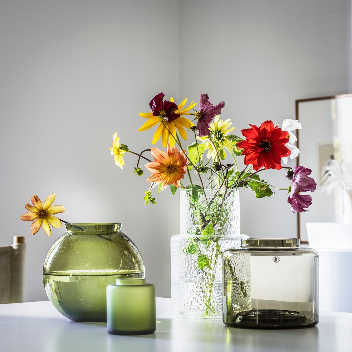 A green-brown KONSTFULL vase