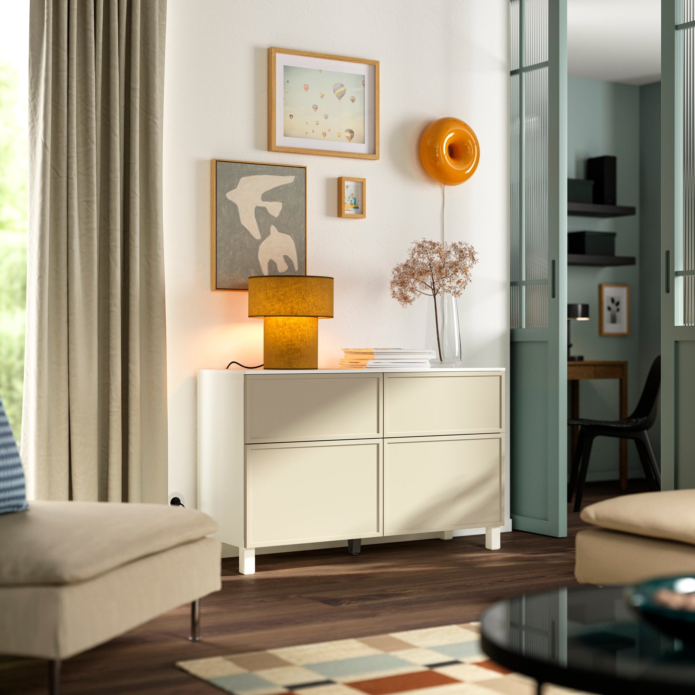 An oak effect RÖDALM frame