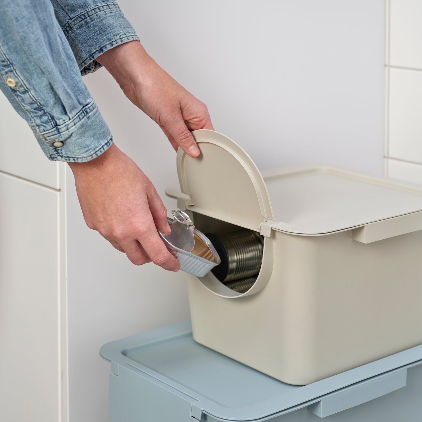 recycling bins