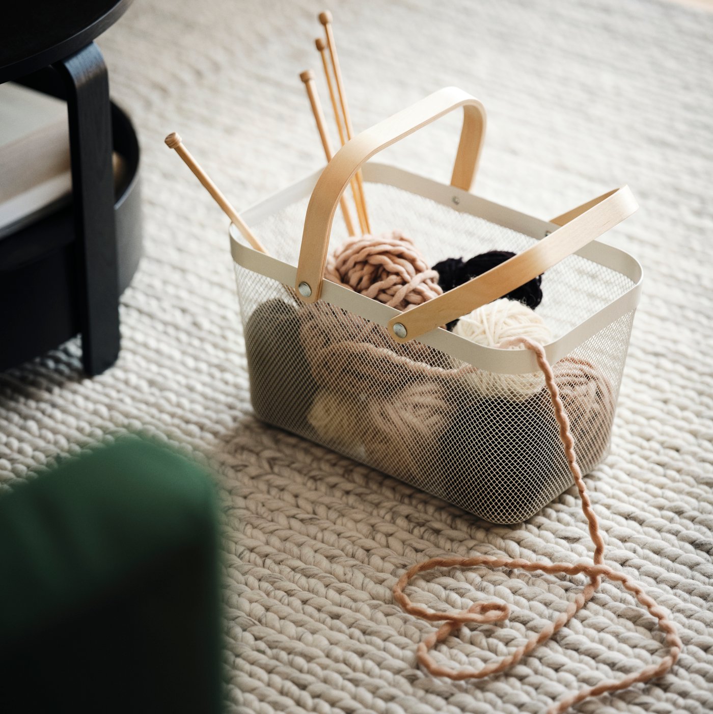 A white RISATORP basket