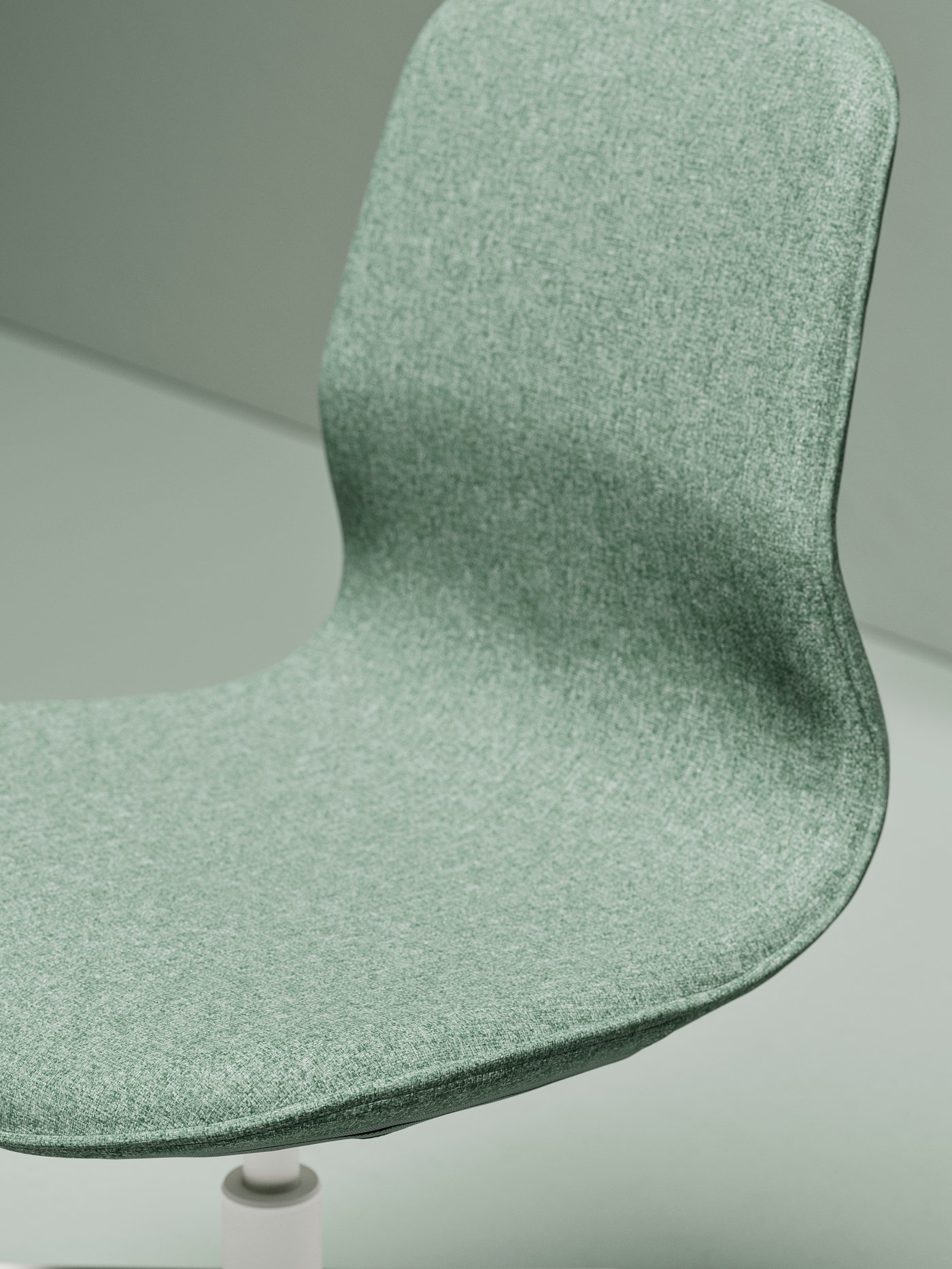 A Gunnared green-grey/white LÅNGFJÄLL conference chair